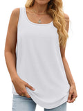 Summer Womens Tank Tops U Neck Casual Flowy Sleeveless Shirts for Women